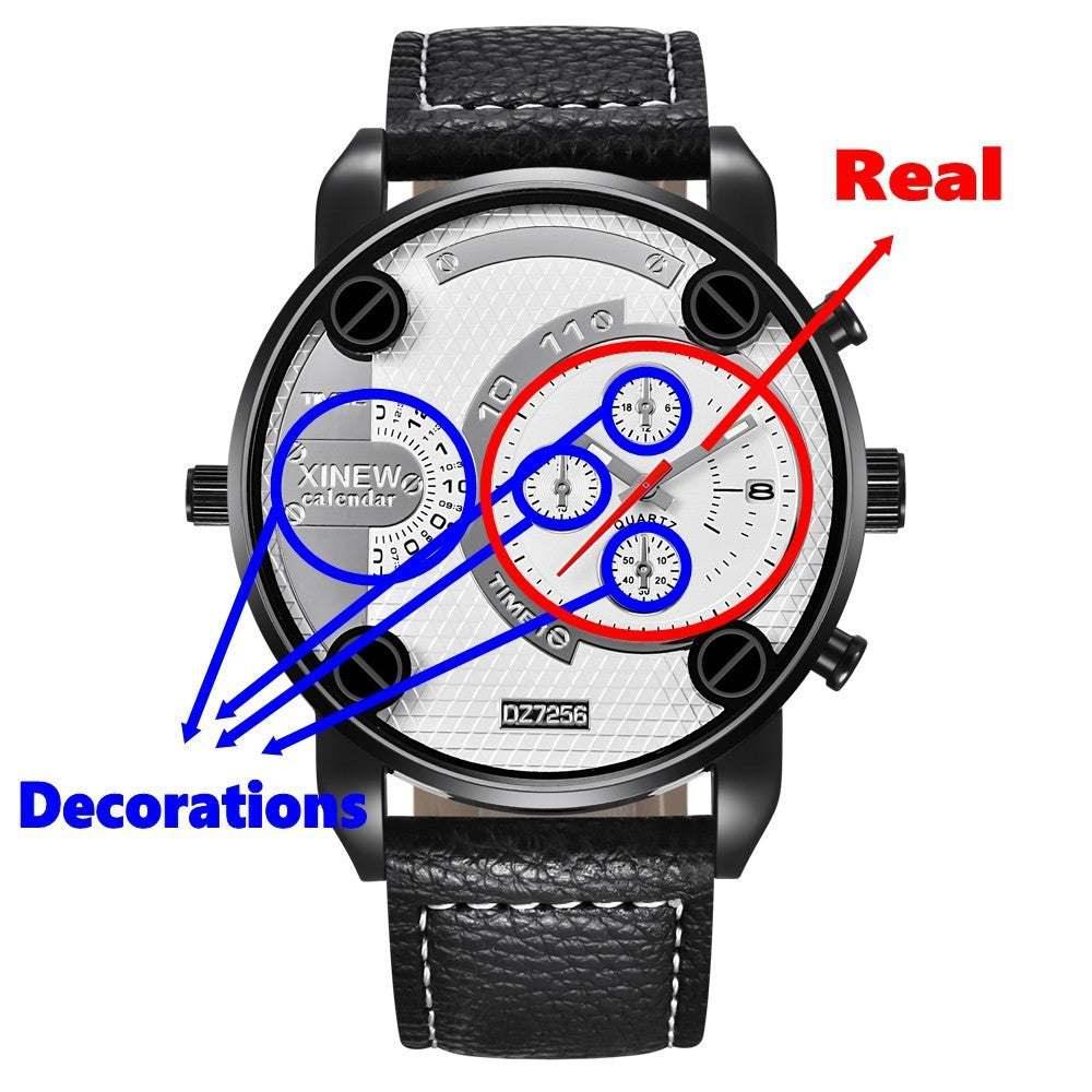 Men’s waterproof leather watch