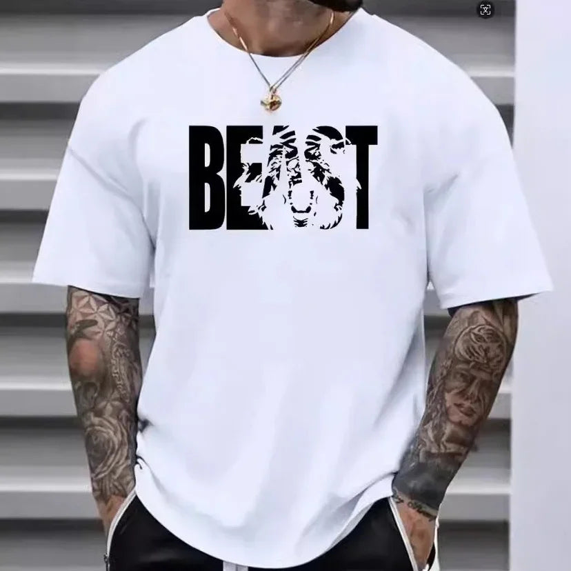 Men’s Retro Beast Graphic T-Shirt - Deviso