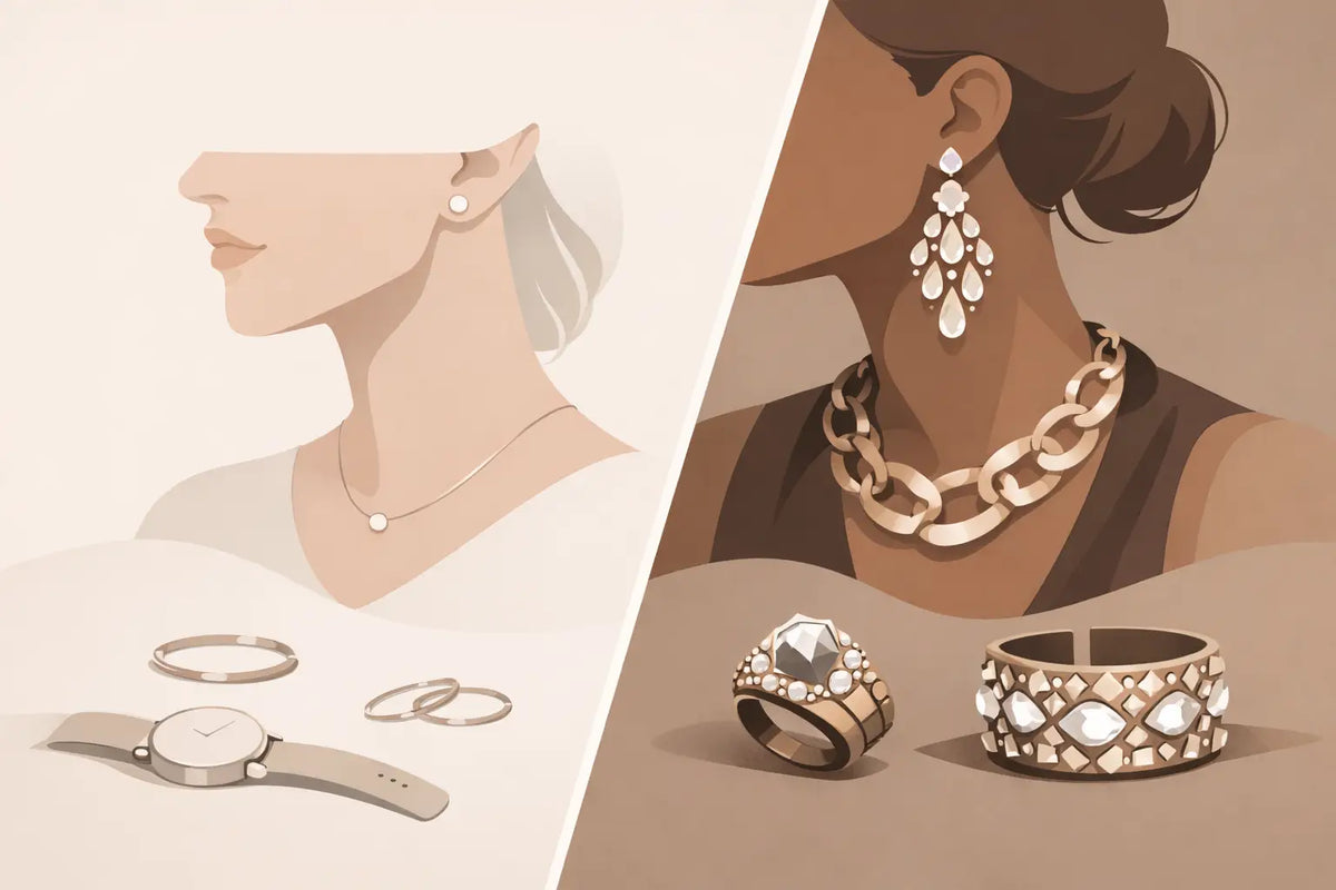 Minimalist Jewelry vs Statement Jewelry