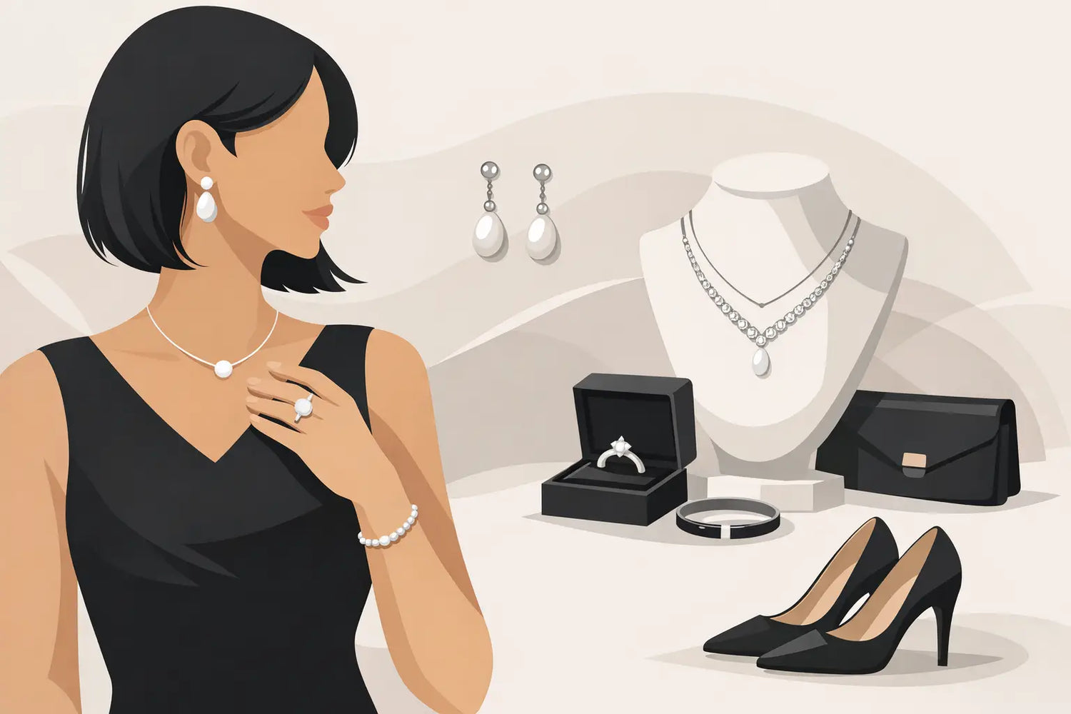 What Jewelry Goes With Black Dresses?