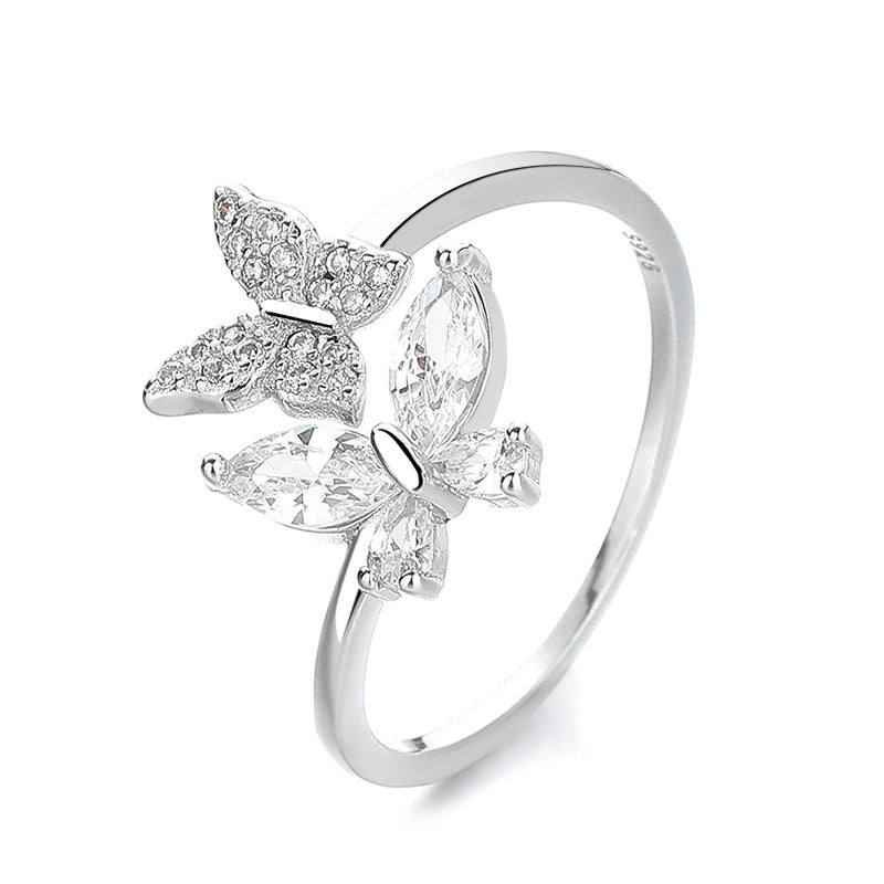 Sterling Silver Butterfly Ring - Deviso