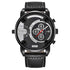 Men’s waterproof leather watch