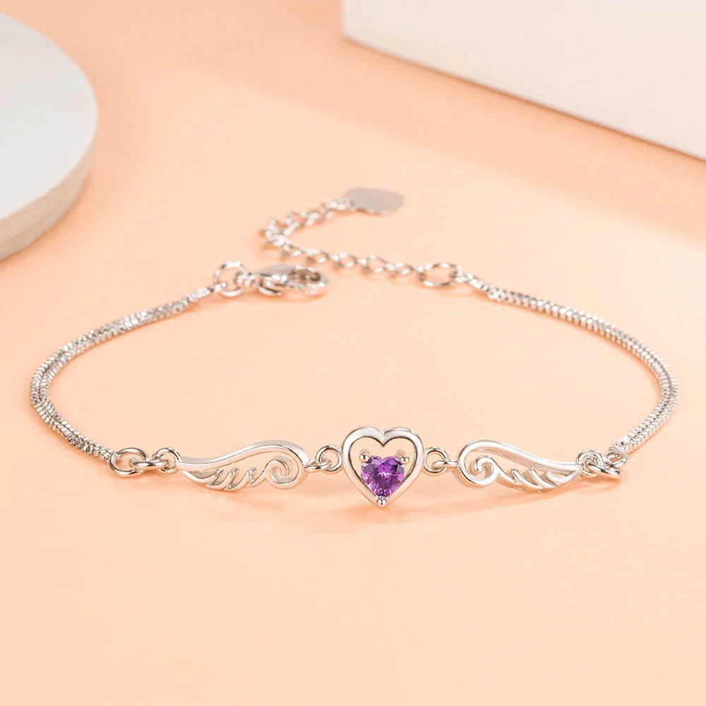 elegant women’s heart bracelet