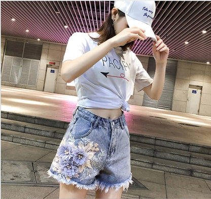 Women Denim Shorts | Casual Summer Jean Shorts High Comfort Fit