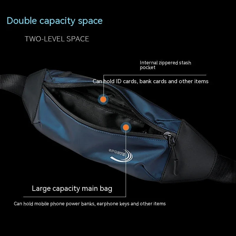 men’s waterproof sports waist bag