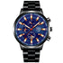 men’s stainless steel quartz watch
