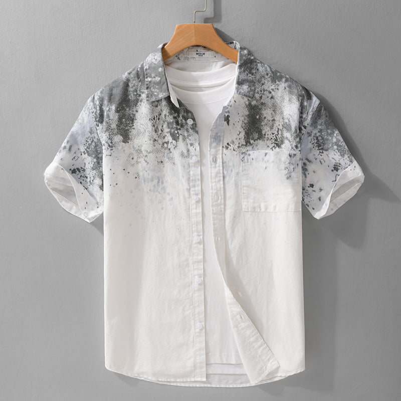 Men’s Pure Cotton Hanging Dyed Shirt - Deviso