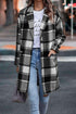Women’s Plaid Woolen Long Jacket