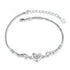 elegant women’s heart bracelet