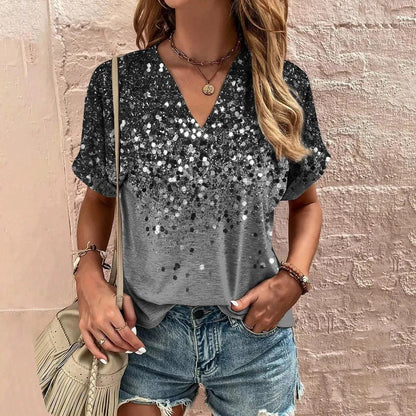 Leopard Print Casual T-Shirt for Women - Deviso