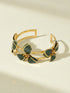 Green Flower Adjustable Bracelet for Women - Deviso