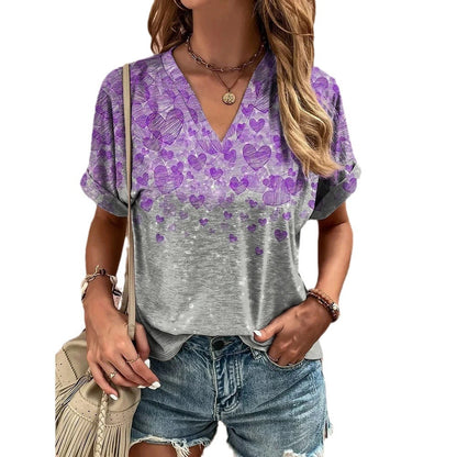 Leopard Print Casual T-Shirt for Women - Deviso