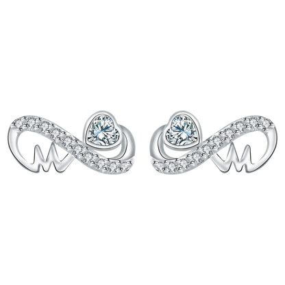 Sterling Silver Bow Stud Earrings - Deviso