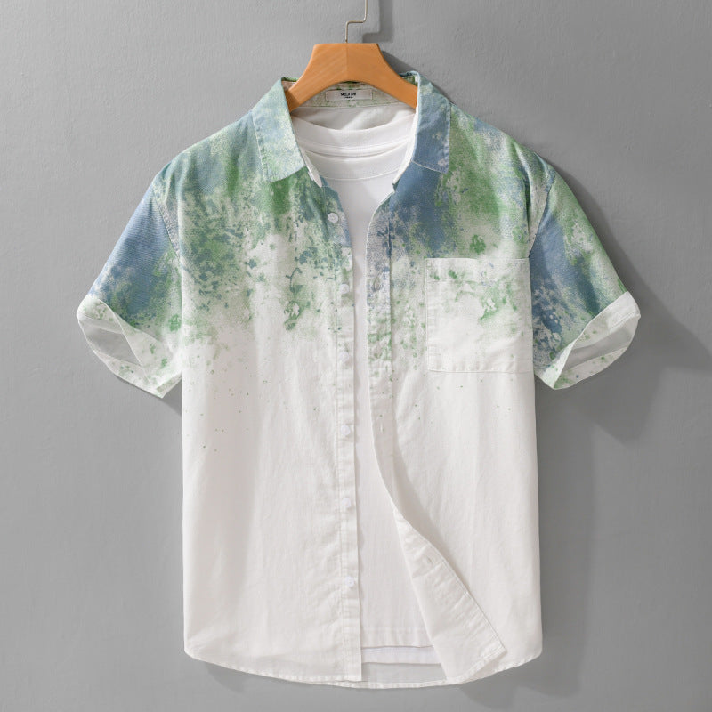 Men’s Pure Cotton Hanging Dyed Shirt - Deviso