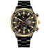 men’s stainless steel quartz watch