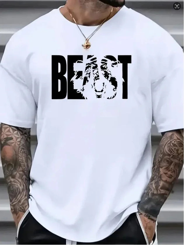 Men’s Retro Beast Graphic T-Shirt - Deviso