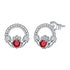925 Silver Crown Stud Earrings - Deviso